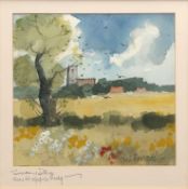 AR HUGH BRANDON-COX (1917-2003) "Summer day, near Happisburgh" watercolour, signed lower left and