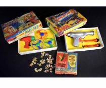 Dan Dare boxed Planet Gun, together with a further Dan Dare boxed Rocket Gun and a further Eagle