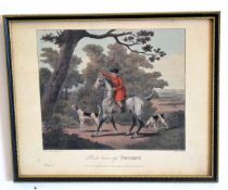 After C Loraine Smith, engraved by Jukes, set of 8 re-strike coloured engravings, Hunting scenes, 20