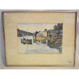 Walter Llewellyn Lister, watercolour, "On the Fowey", 20 x 29cms, Provenance: Patricia Patterson,