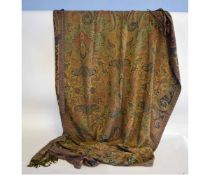 Good quality wool multi-coloured Paisley shawl