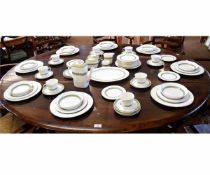 Royal Doulton Rondelay 8 place setting dinner service, comprising dinner plates, side plates, soup