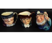 Three Royal Doulton character jugs to include Old Salt, Old Charley and Tony Weller (3)