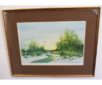 Colin W Burns, signed in pencil to margin, limited edition (104/475) coloured print, Winter