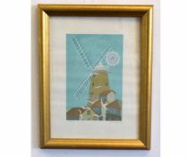 A Walshe, signed in pencil to margin, two limited edition coloured prints, "Cley Mill (18/30)"