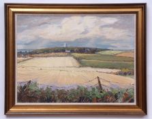 Eric Pipkin, oil on board, signed lower left, "Towards Blakeney from the spur, near Wivedon", 45 x