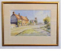 Ken Tidd, signed pair of watercolours, Norfolk views, 33 x 51cms (2)
