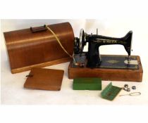 Oak domed top Singer sewing machine