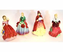 Four Paragon figures to include Lady Christine, Lady Cynthia, Spring and Lady Camille (4)