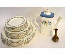 Part set of Royal Doulton Pastorale dinner wares comprising eight dinner plates, eight further