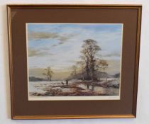 John Trickett, signed in pencil to margin, limited edition (730/850) coloured print, Huntsman and