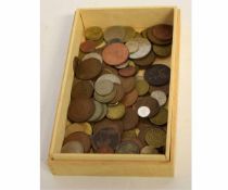 Small box containing a quantity of mixed coinage