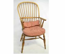 Bleached oak/elm stick back Windsor style kitchen chair