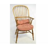 Bleached oak/elm stick back Windsor style kitchen chair