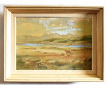 Elsie V Cole, signed and dated 1959/60, pair of oils on canvas, Landscape scenes, 34 x 50cms (2)
