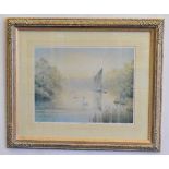 David F Dane, signed in pencil to margin, limited edition (33/500) coloured print, "Morning Mist",