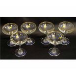 Group containing six assorted Babycham glasses