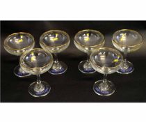 Group containing six assorted Babycham glasses