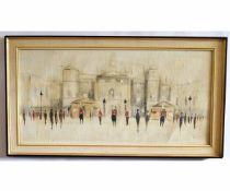 Attributed to Anthony Klitz, bears signature, oil on canvas, Horseguards, 50 x 100cms