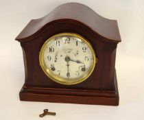 Early 20th century American mahogany cased mantel clock, Seth Thomas "Senora Chime", the case with