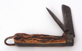 Early 20th century Royal Navy issue seaman's clasp knife, Joseph Allen & Sons - Sheffield, non