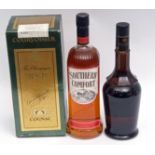 Courvoisier Fine Champagne Cognac VSOP, 1,14 litre (boxed) and Bols Apricot Brandy Liqueur, 700ml