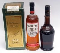 Courvoisier Fine Champagne Cognac VSOP, 1,14 litre (boxed) and Bols Apricot Brandy Liqueur, 700ml