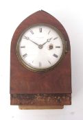 Early 19th century mahogany cased single fusee timepiece, Des Granges - London, the associated