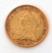 UK: Victorian 1896 sovereign (Old head)