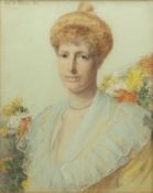 ANTHONY FREDERICK AUGUSTUS SANDYS (1829-1904) Portrait of Katherine Witherby coloured chalks signed,
