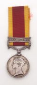 UK: Second China War medal with Canton 1857 clasp to Cpl Jos Ollessom, 3rd Regiment, officially