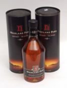 Highland Park 12yo, 2 x 1ltr, both in tubes, (2)