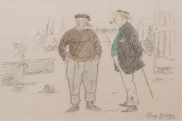 GEORGE BELCHER (1875-1947) "Tell you what that is Sir, that there ,,," pencil and watercolour,