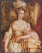 DENIS BROWNWELL MURPHY (1755-1842) "Isabella, Duchess of Rutland" oil on mica, signed and