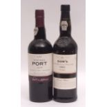 Dow's LBV Port 2001 and Sainsbury's "Taste the Difference" Vintage Port 1996, 1 bottle of each (2)