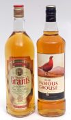 William Grant's Family Reserve Scotch Whisky, 1ltr, and The Famous Grouse, 1ltr (2)