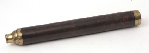 Mid-19th century brass single drawer telescope, King & Son - Bristol "Day or Night", of typical