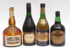 Castelmor Napoleon VSOP Grape Brandy, 70cl, Grand Marnier liqueur "Cordon Jaune" 1 litre, Golden