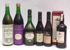 Wine carrier containing: Fuller's Vintage Jubilee Ale 2002 550ml, Lustau "Almacenista" Sherry 375ml,