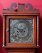 Late 18th century oak cased 8-day longcase clock, George Payne - Ludlow, the later oak case with