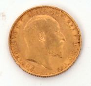 UK: Edward VII 1906 sovereign