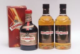 Drambuie 70cl (2 bottles) and Drambuie "Prince Charles Edward's Liqueur", 1 bottle in box (3)