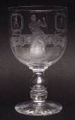 Early 20th century presentation goblet of boxing interest, commemorating George "Digger" Stanley and