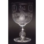 Early 20th century presentation goblet of boxing interest, commemorating George "Digger" Stanley and