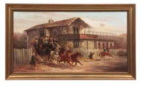 JOHN CHARLES MAGGS (1819-1896) "The Swiss Cottage" oil on canvas, signed, dated 1884 and inscribed