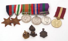 UK: WWII and post-war group of five medals to 14717181 Cpl B Peck, - (erased), comprising 39-45