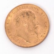 UK: Edward VII 1909 sovereign