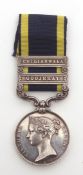 UK: Punjab medal with two clasps for Goojerat and Chilianwala to C Harris, 3rd Light Dragoons,