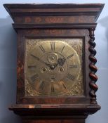 Early 18th century walnut marquetry inlaid 8-day longcase clock, Thomas Bridge - Londini Fecit,