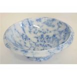 Blue ground Copeland bowl, 25cms diam